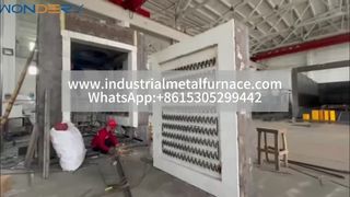 高温1350°Cの頑丈なトロリー炉 |優れた耐火物技術