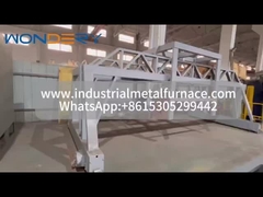 井戸型熱処理炉用のカバーシフトフレーム