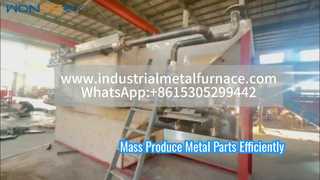 金属部品用連続通電メッシュベルト熱処理炉 省エネ型