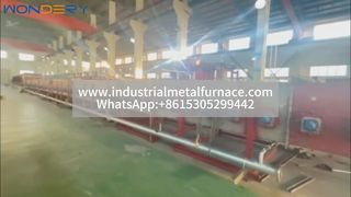 大型ガス焚きメッシュベルト炉 – ステンレス鋼管の効率的な熱処理