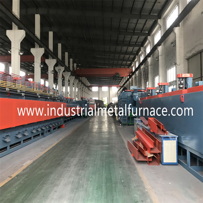 品質  960kw Natural Gas Chain Type Mesh Belt Furnace 55Cr3 1500 X 14000 X 200mm 工場