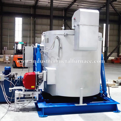 購入 500kg Gas Fired Aluminum Melting Furnace with Riello Burner 720℃ online manufacture