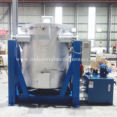 購入 800kg High-Efficiency Natural Gas Industrial Aluminum Melting Furnace with Hydraulic System and 850°C Capacity online manufacture