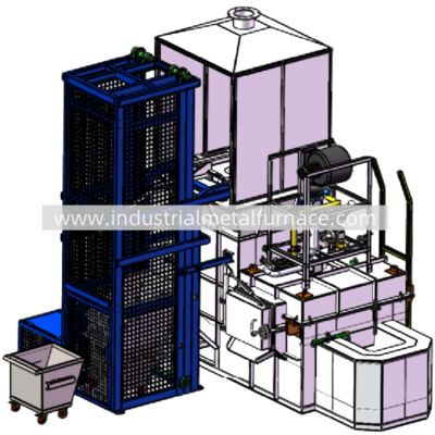 購入 5000 KG/H Natural Gas Continuous Industrial Aluminum Melting Furnace online manufacture