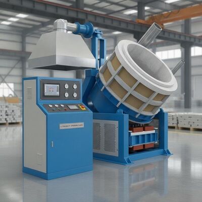 買う 油圧チルトシステム付き、アルミニウム合金の急速溶解用0.5トン容量中周波誘導溶解炉 オンライン製造