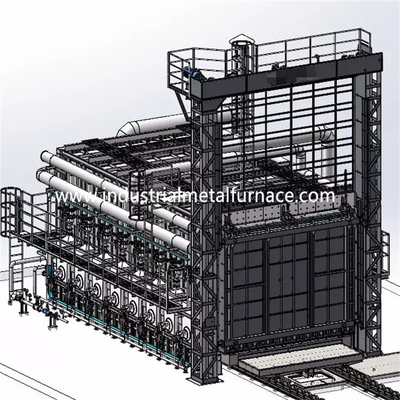 ガス燃焼車の最下のボギー炉炉4500×1500×1200mm 1150℃