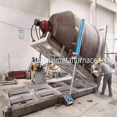 インゴット作成のための5000KGガス燃焼の回転式産業アルミニウム溶ける炉